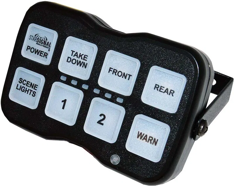 SB44-8 – STAR WARNING Warning Light Controller, Controls Up To 8 Head DLQS Quick Stick Series LED Warning Lights 14 P...
